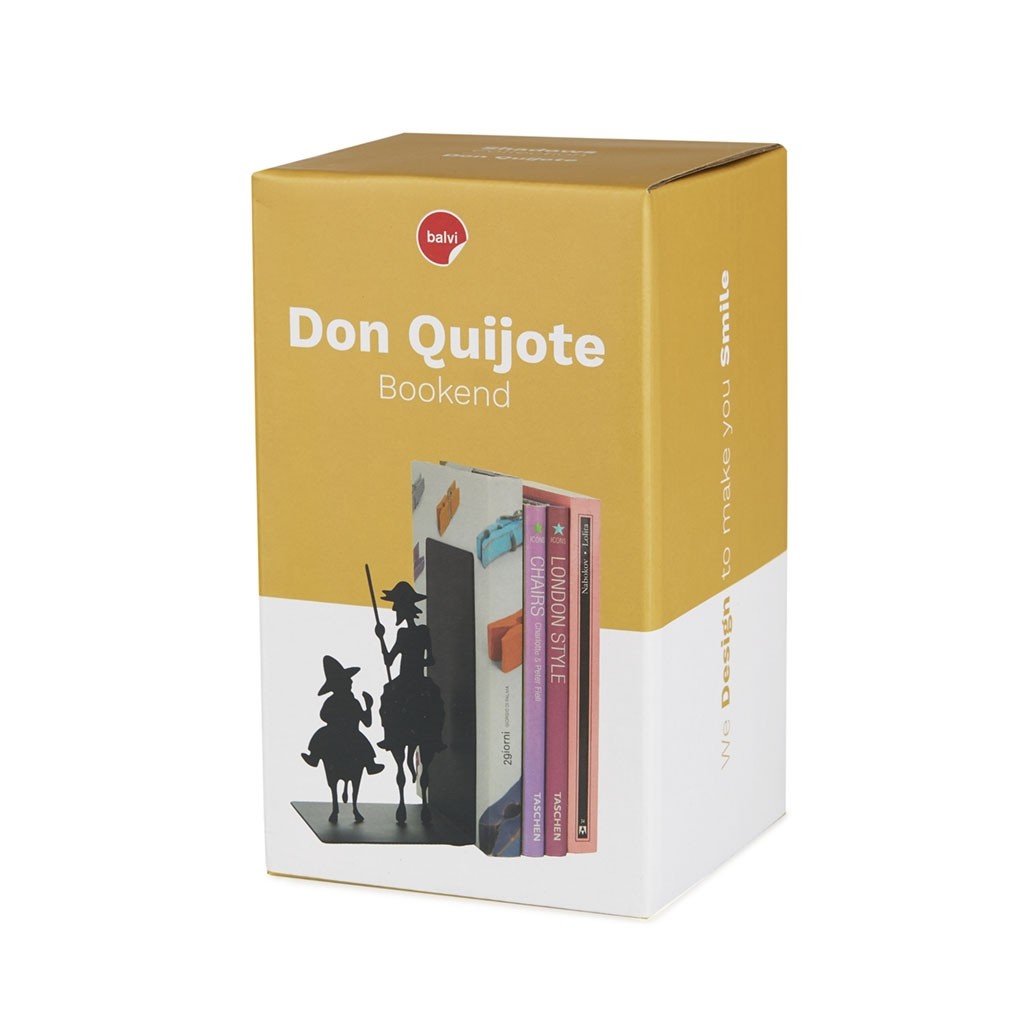 Acquista online Balvi set 2 fermalibri in metallo nero Romeo & Giulietta e Don Quijote Balvi
